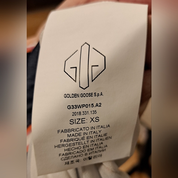 NWT Golden Goose Hamal Navy Pink & White Stripe Pleated Belt Maxi Dress SZ XS - Picture 7 of 8